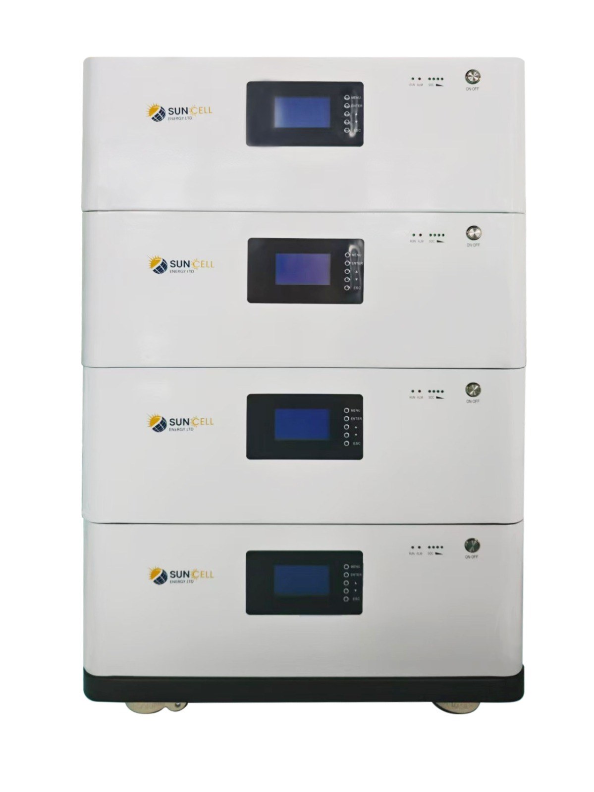 SunCell stackable battery storage